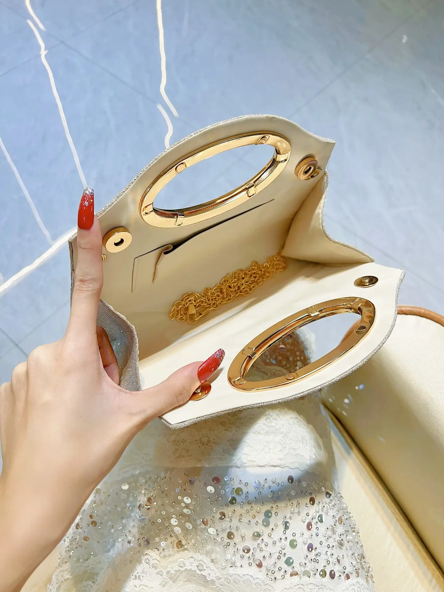 Women's Glitter Crossbody Bag for Banquet Evening Dress - Image 6