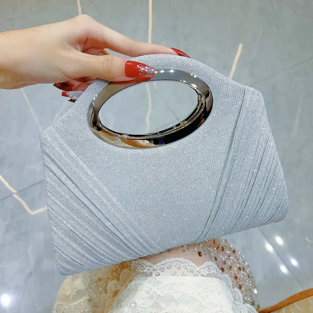 Women's Glitter Crossbody Bag for Banquet Evening Dress - Image 3