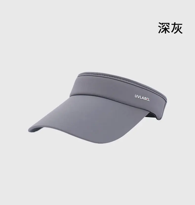 Women's Grey Brim Cap Sunscreen Hat 58CM — feature 12