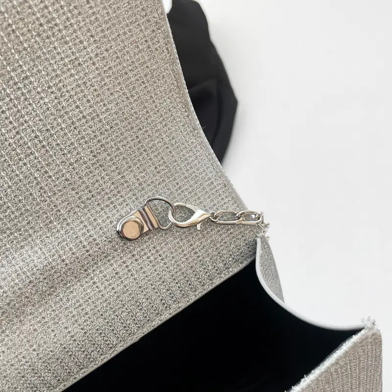 Textured Bow Bag for Women, 5 Colors, Pearl Chain, Shoulder Crossbody - Image 7