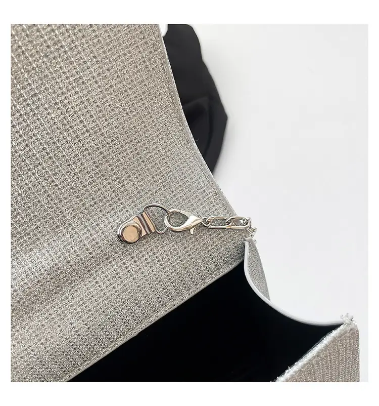 Textured Bow Bag for Women, 5 Colors, Pearl Chain, Shoulder Crossbody — feature 33