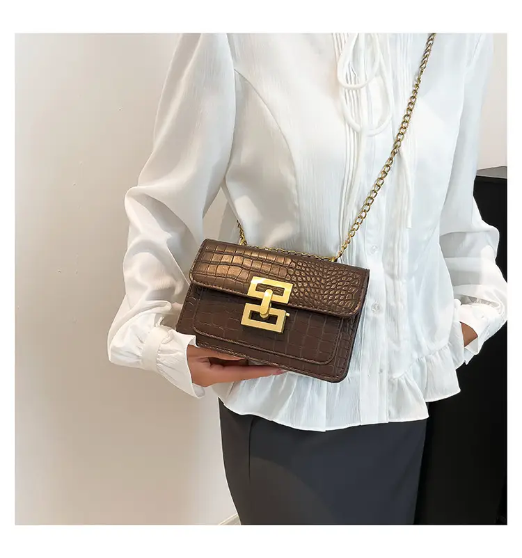 Trendy White Chain Shoulder Bag for Women — feature 24