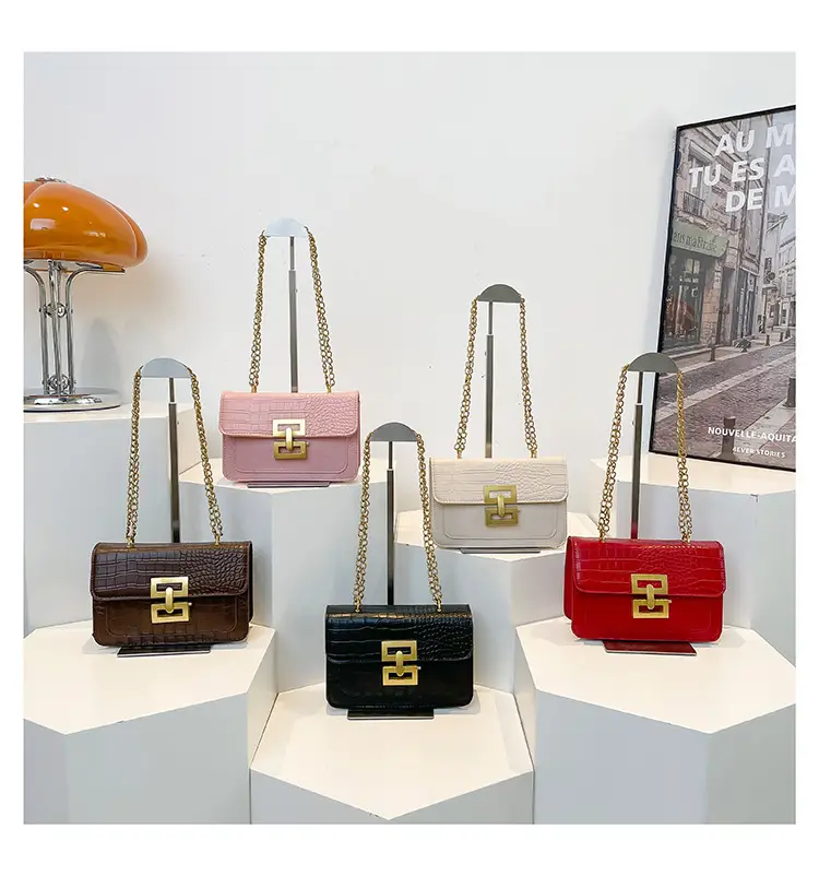 Trendy White Chain Shoulder Bag for Women — feature 30