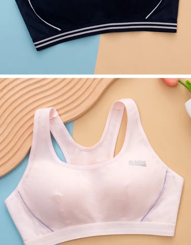 Girls' Sports Bras for Middle and High School Students, Shockproof Camisoles for Puberty Stages Two and Three — feature 19