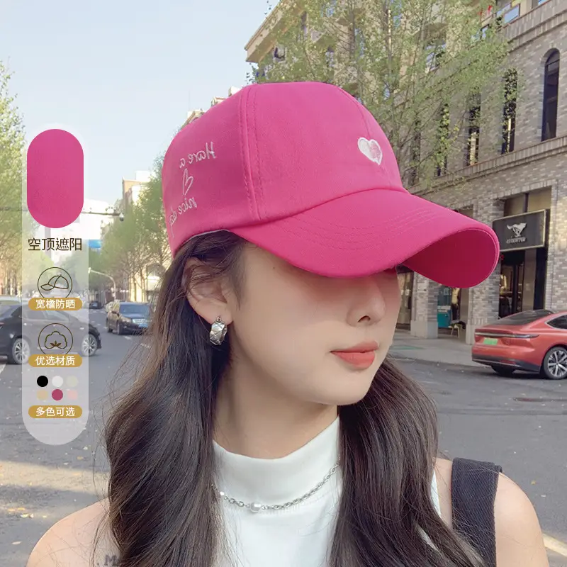 Women Grey Letter Baseball Cap Spring Summer Denim — feature 8