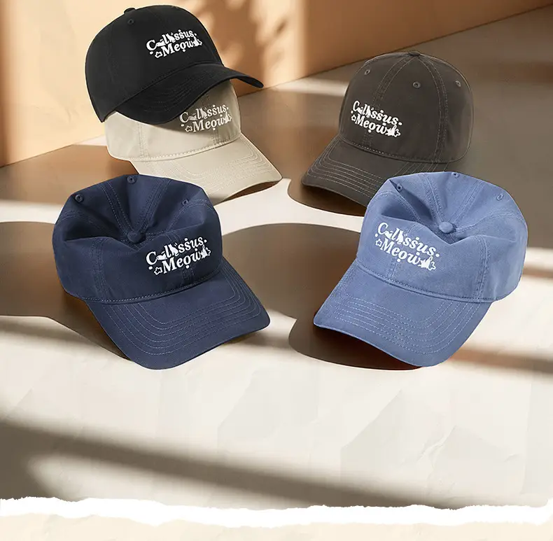 Japanese Style Embroidered Baseball Cap Black — feature 13