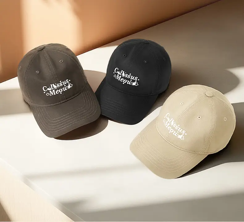 Japanese Style Embroidered Baseball Cap Black — feature 20