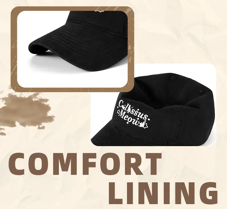 Japanese Style Embroidered Baseball Cap Black — feature 26
