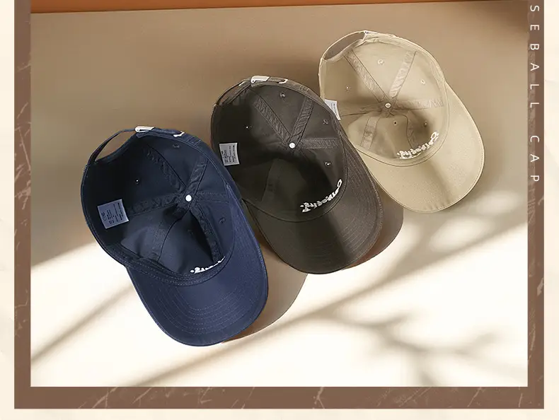 Japanese Style Embroidered Baseball Cap Black — feature 28