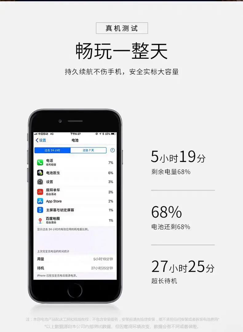 Suitable for Apple 13 Mobile Phone Battery Iphone7/8P/X/11Pro/15/12 Wholesale Long Battery Life and Large Capacity — feature 6