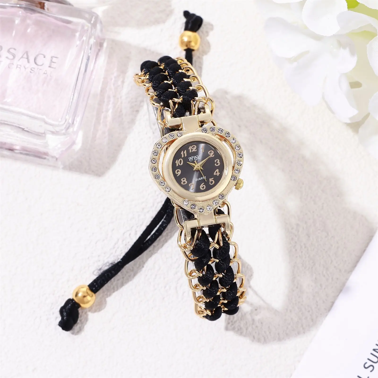 Gold Plated Braided Watch for Women Ethnic Love Case — feature 14
