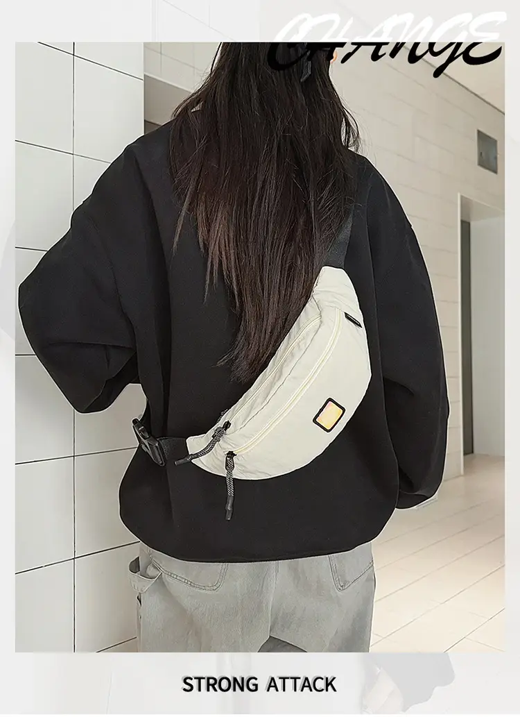 Black Crossbody Bag for Women Large Capacity Waist Bag — feature 1