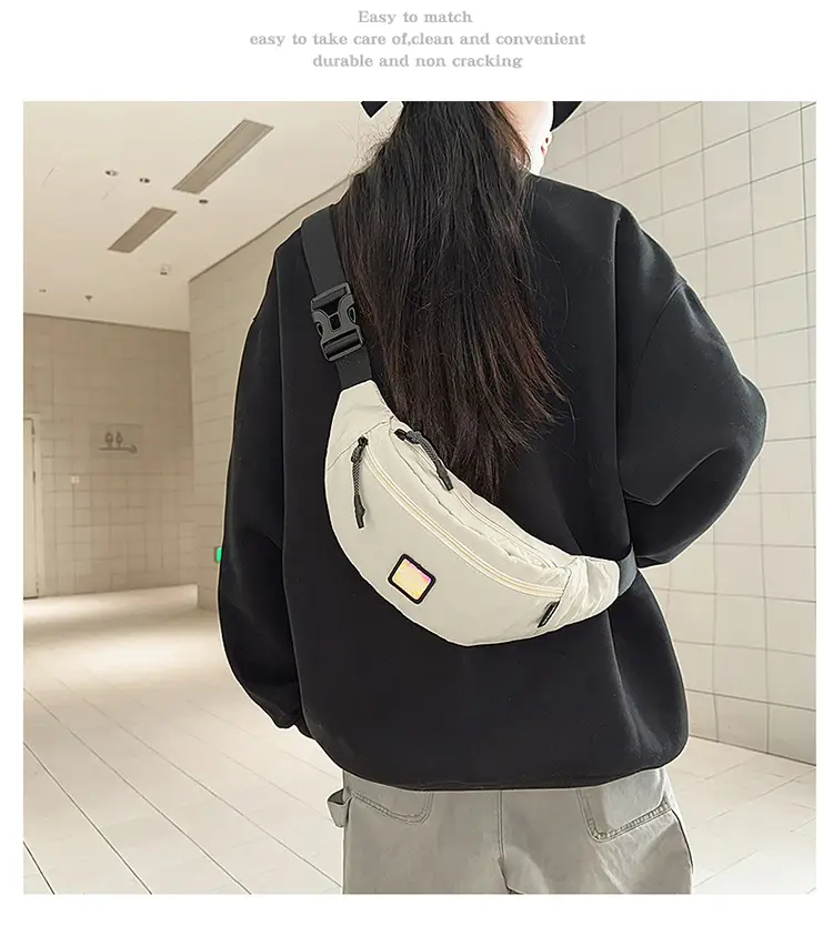 Black Crossbody Bag for Women Large Capacity Waist Bag — feature 11