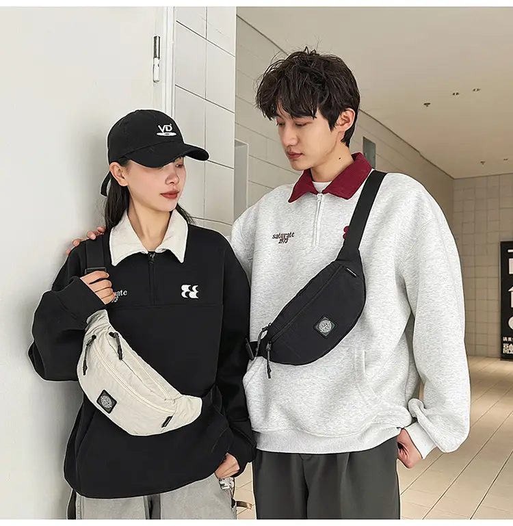Black Crossbody Bag for Women Large Capacity Waist Bag — feature 15