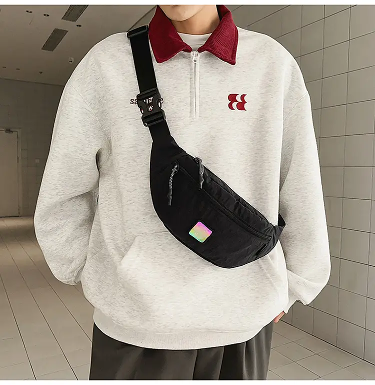 Black Crossbody Bag for Women Large Capacity Waist Bag — feature 20