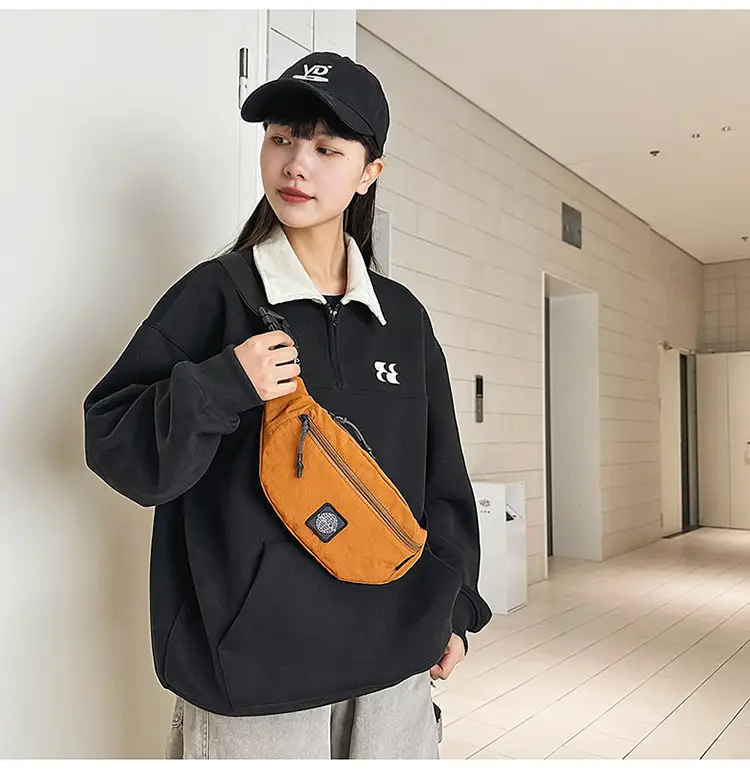 Black Crossbody Bag for Women Large Capacity Waist Bag — feature 32