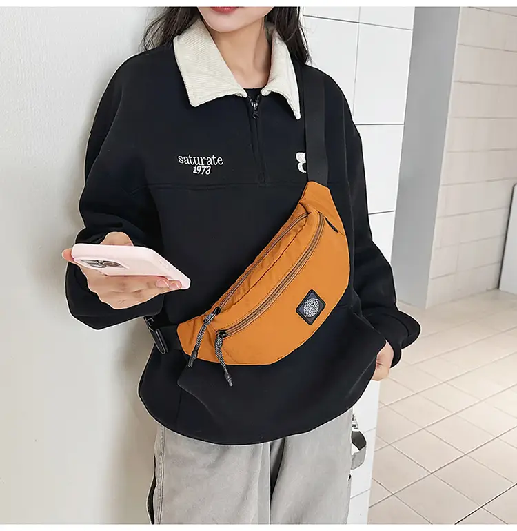 Black Crossbody Bag for Women Large Capacity Waist Bag — feature 33