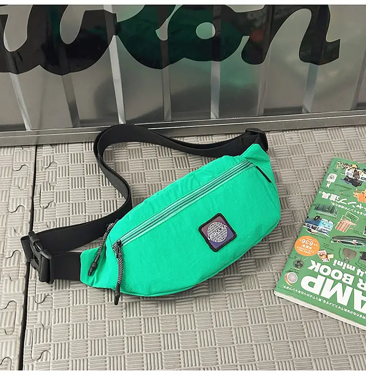 Black Crossbody Bag for Women Large Capacity Waist Bag - Image 6