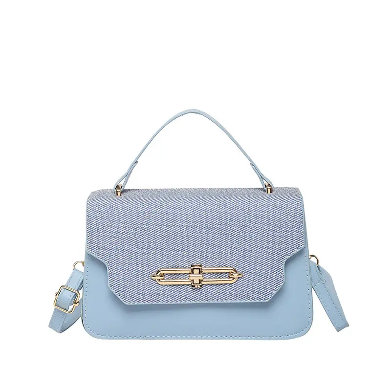 Green Beige Patchwork Shoulder Bag for Women 2025 - Image 11