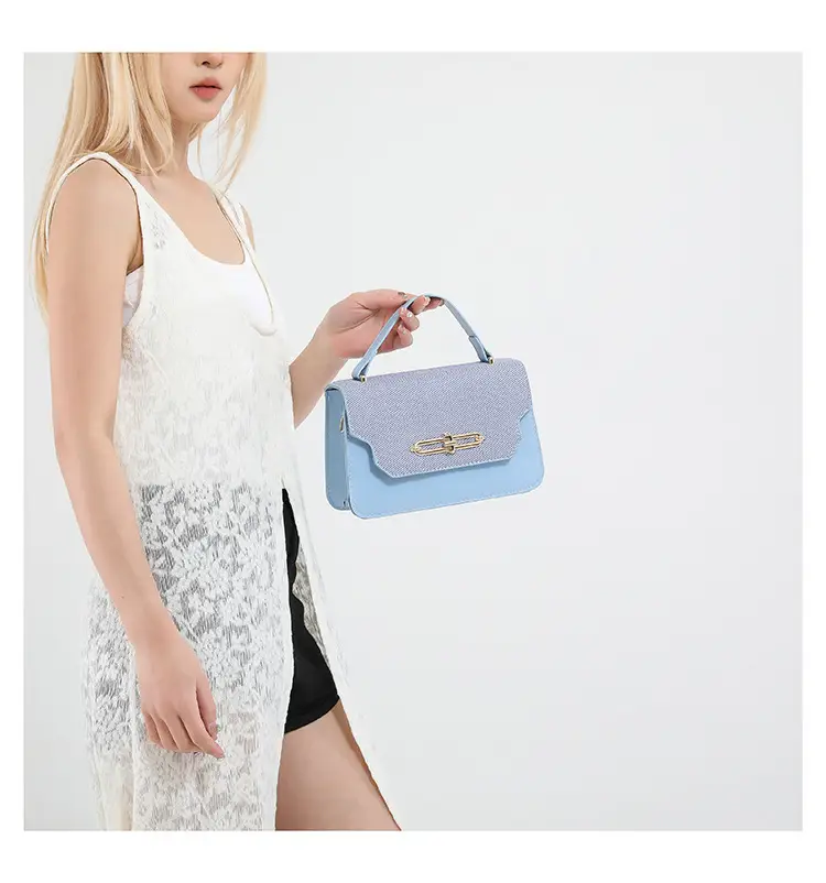 Green Beige Patchwork Shoulder Bag for Women 2025 — feature 15