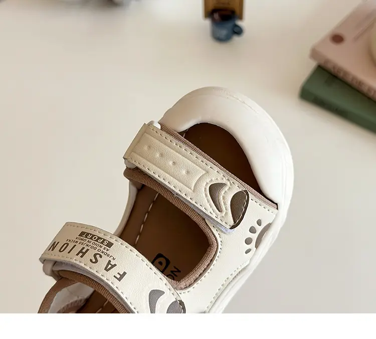 2025 Summer Toddler Sandals Black White Soft Bottom — feature 18