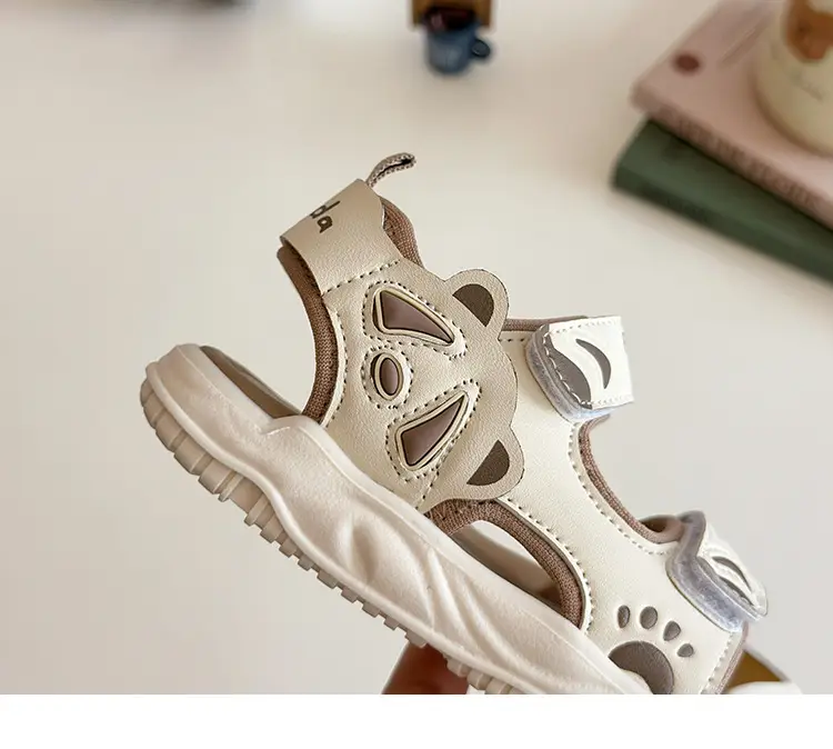 2025 Summer Toddler Sandals Black White Soft Bottom — feature 21