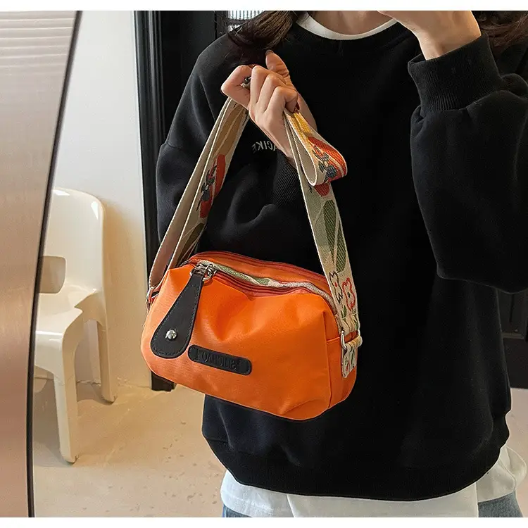 Orange Crossbody Bag for Women Large Capacity Commuting — feature 18