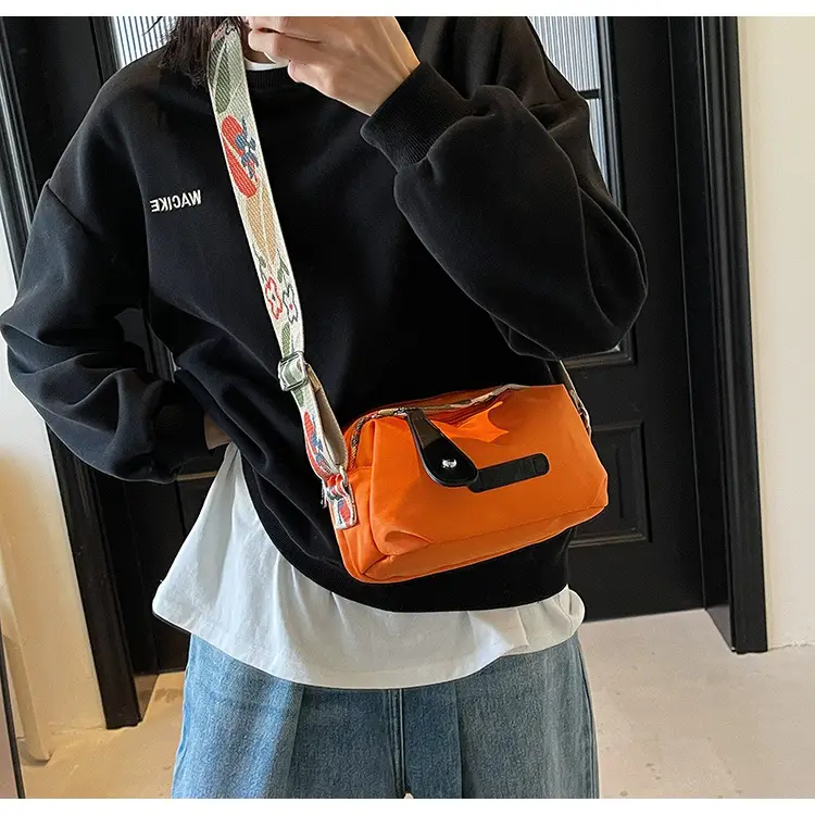 Orange Crossbody Bag for Women Large Capacity Commuting — feature 20