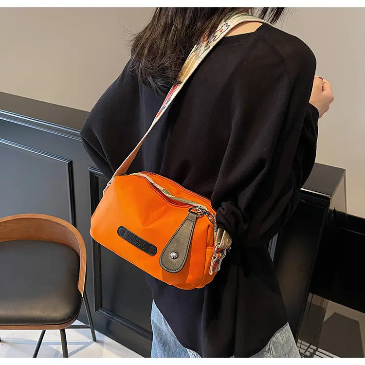 Orange Crossbody Bag for Women Large Capacity Commuting — feature 36