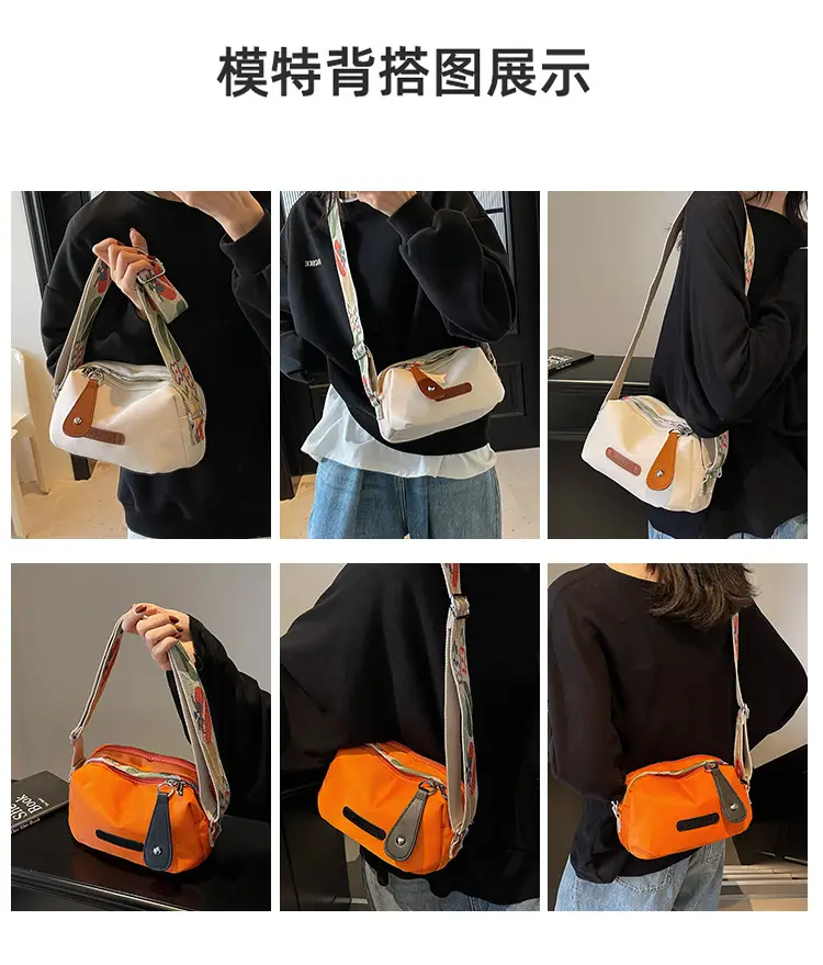 Orange Crossbody Bag for Women Large Capacity Commuting — feature 9