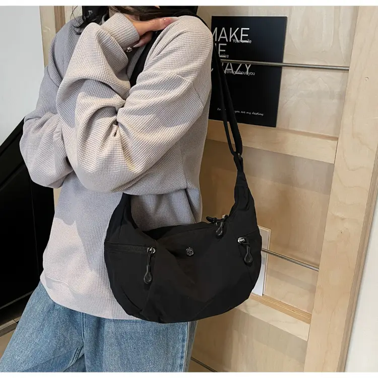 Green Nylon Crossbody Bag for Women Large Capacity Casual All-match — feature 26