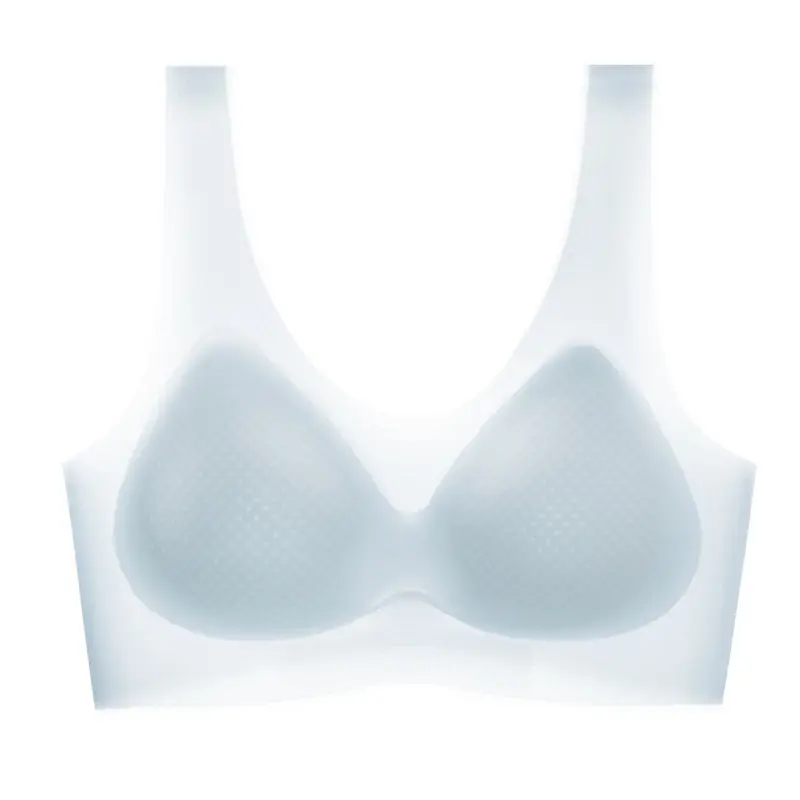 Yixingyao Summer Ice Silk Comfortable Ultra-Thin Intimates Seamless One-Piece Wire-Free Jelly Soft Support Beautiful Back Bra - Image 13