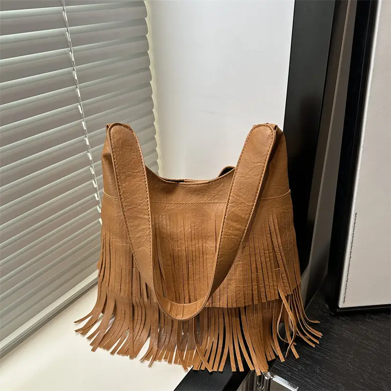 Black Tassel Crossbody Bag for Women 2025 - Image 2