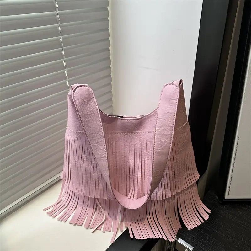 Black Tassel Crossbody Bag for Women 2025 - Image 4