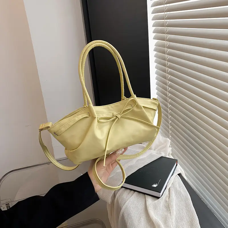 Women's Gold Bow Handheld Tote Bag 2025 Summer - Image 7