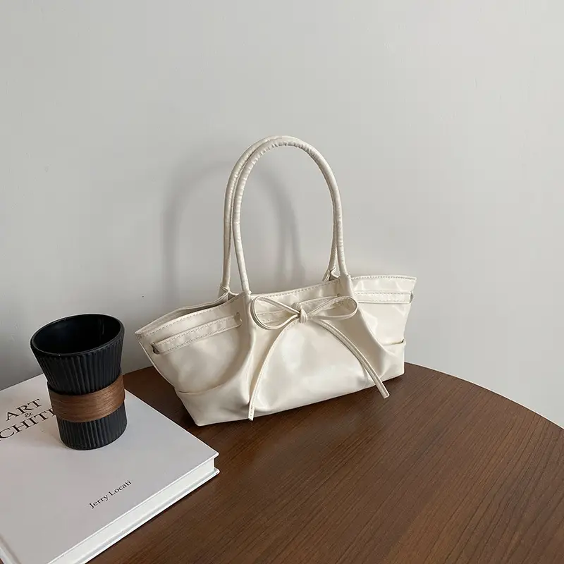 Women's Gold Bow Handheld Tote Bag 2025 Summer - Image 10