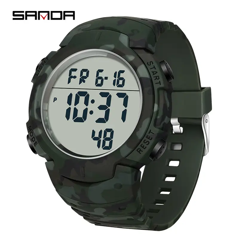 Sanda Military Digital Watch Black Camo 6.25 - Image 10