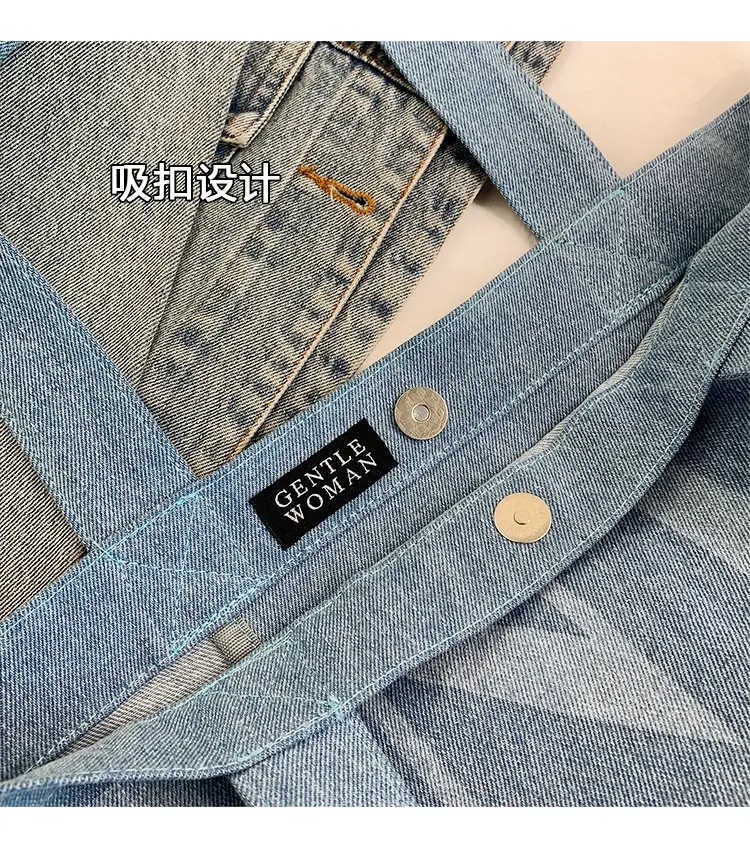 Women's Blue Printed Shoulder Tote Bag Spring Summer — feature 7