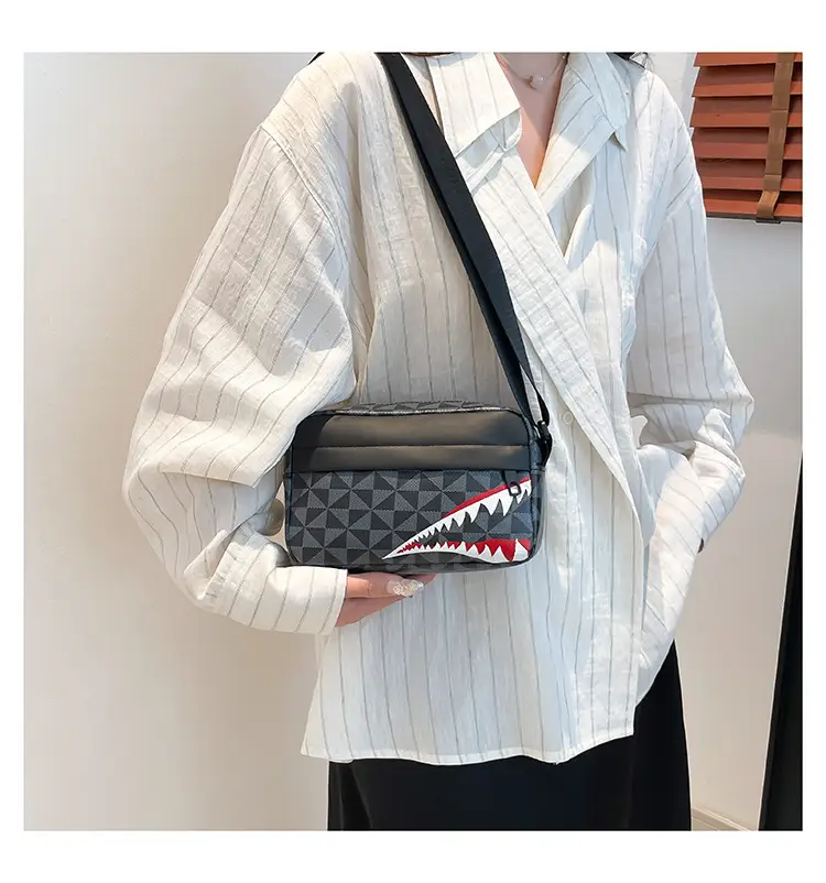 Trending Crossbody Bag with Shark Design, Waterproof, Lightweight, Large Capacity — feature 27