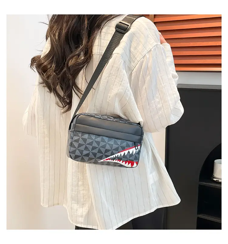Trending Crossbody Bag with Shark Design, Waterproof, Lightweight, Large Capacity — feature 28