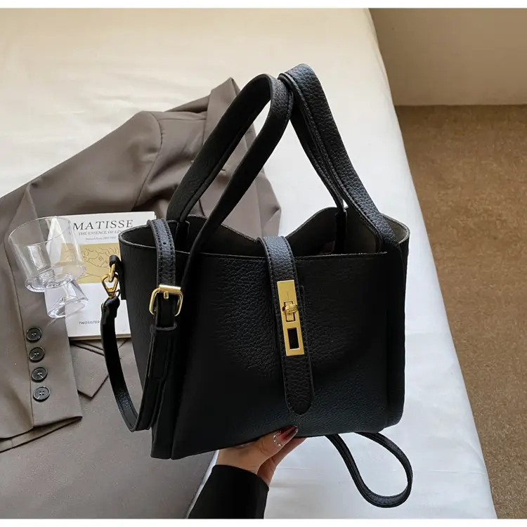 Textured Crossbody Bag for Women Black — feature 25