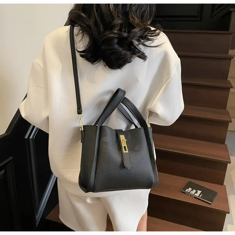 Textured Crossbody Bag for Women Black — feature 43