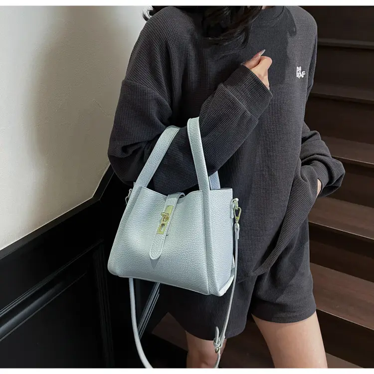 Textured Crossbody Bag for Women Black — feature 48