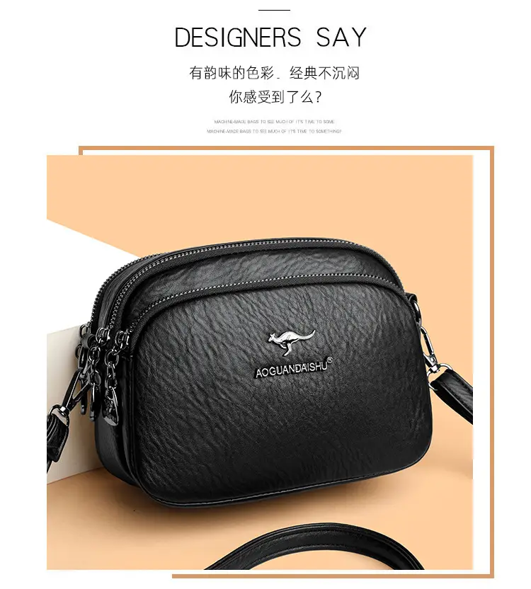Black Crossbody Bag for Women with Long Strap — feature 10