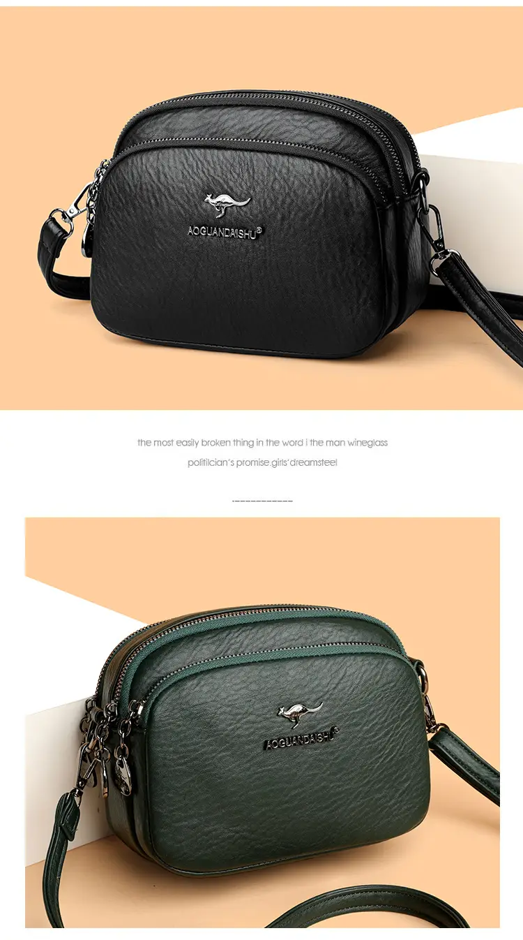 Black Crossbody Bag for Women with Long Strap — feature 12