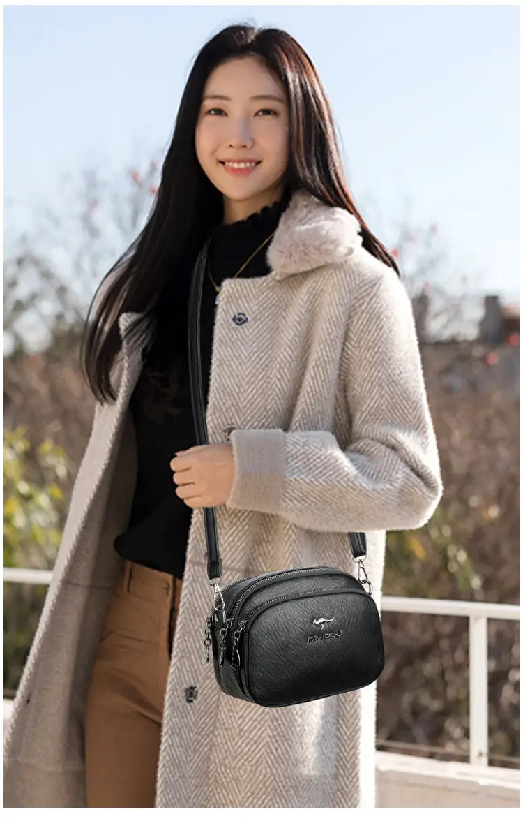 Black Crossbody Bag for Women with Long Strap — feature 18