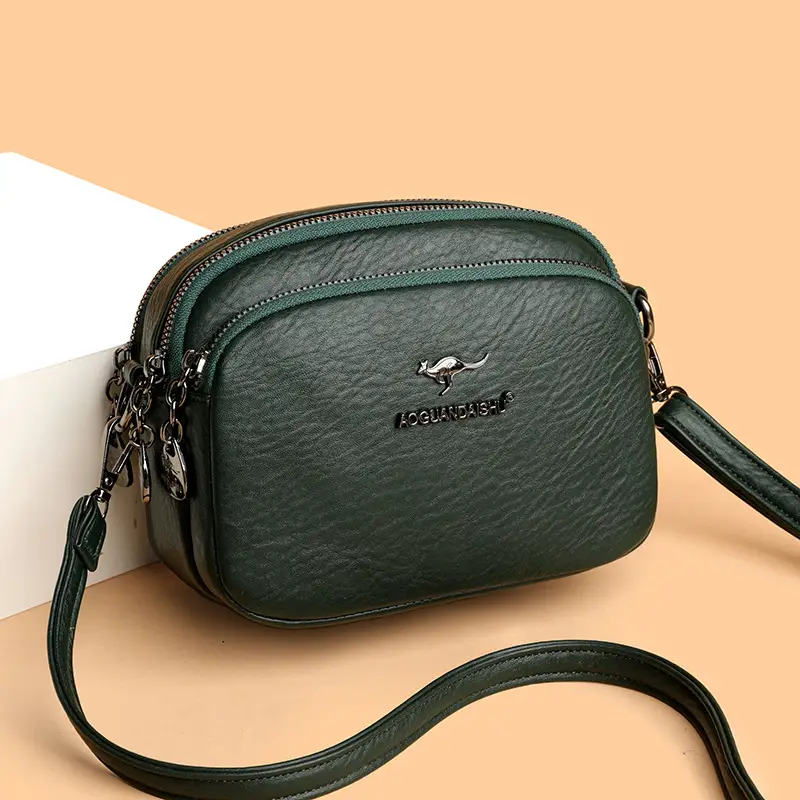 Black Crossbody Bag for Women with Long Strap - Image 2