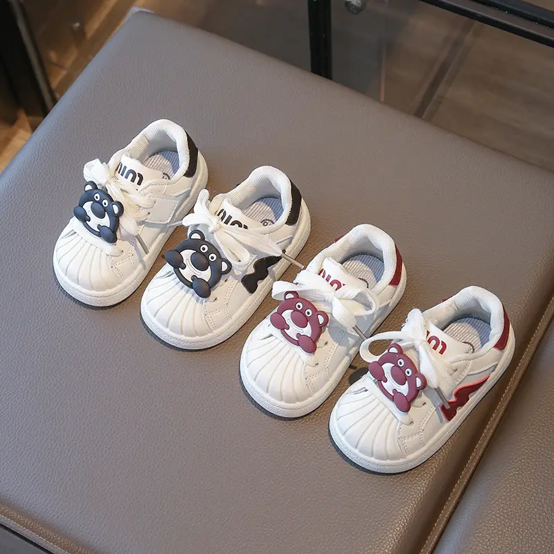 2025 Spring New Baby Shoes Shell Toe White Shoes Boys Toddler Shoes Girls Casual Shoes - Image 3