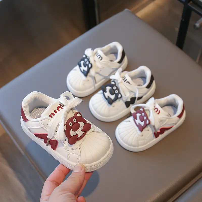 2025 Spring New Baby Shoes Shell Toe White Shoes Boys Toddler Shoes Girls Casual Shoes - Image 4