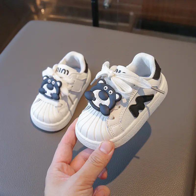 2025 Spring New Baby Shoes Shell Toe White Shoes Boys Toddler Shoes Girls Casual Shoes - Image 6